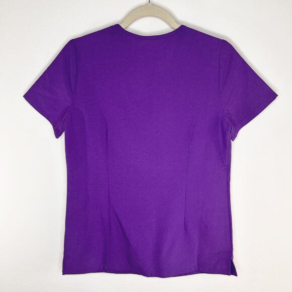 Figs Casma Three Pocket Technical Scrub Top Ultraviolet Purple Womens XS - Picture 10 of 16